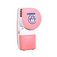 Johlycao Mini Handheld Air Conditioning Fan  Personal Portable Cooling Fan USB Powered Humidifier Mist Water Spray Fan Rotatable Mini Fan for Home Office Travel (Pink) - B07DXVJ6Y6
